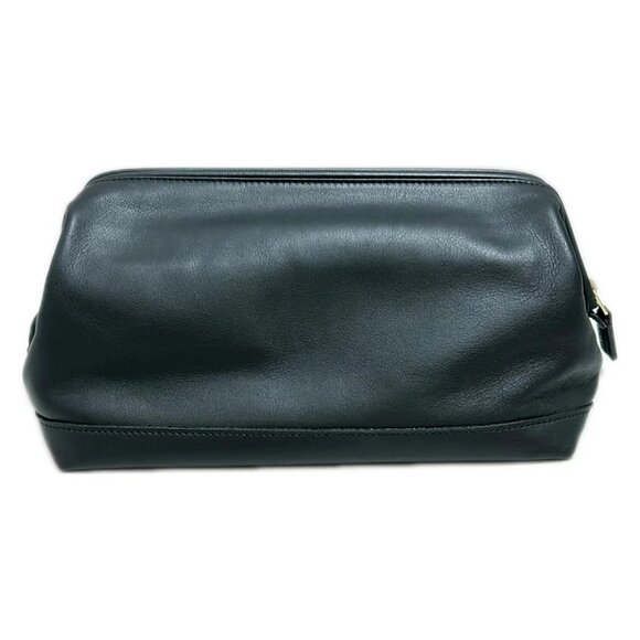 Auth COACH - 0526 Black Leather Pouch - Picture 2 of 6